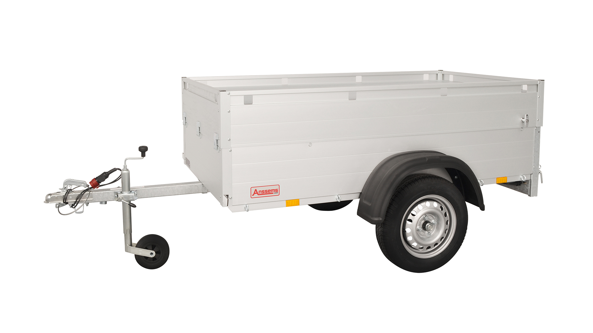 Anssems PKW Anhänger Tieflader Alu GT 500 kg, Ladefläche 1,51 x 1,01 m - mit Deckel