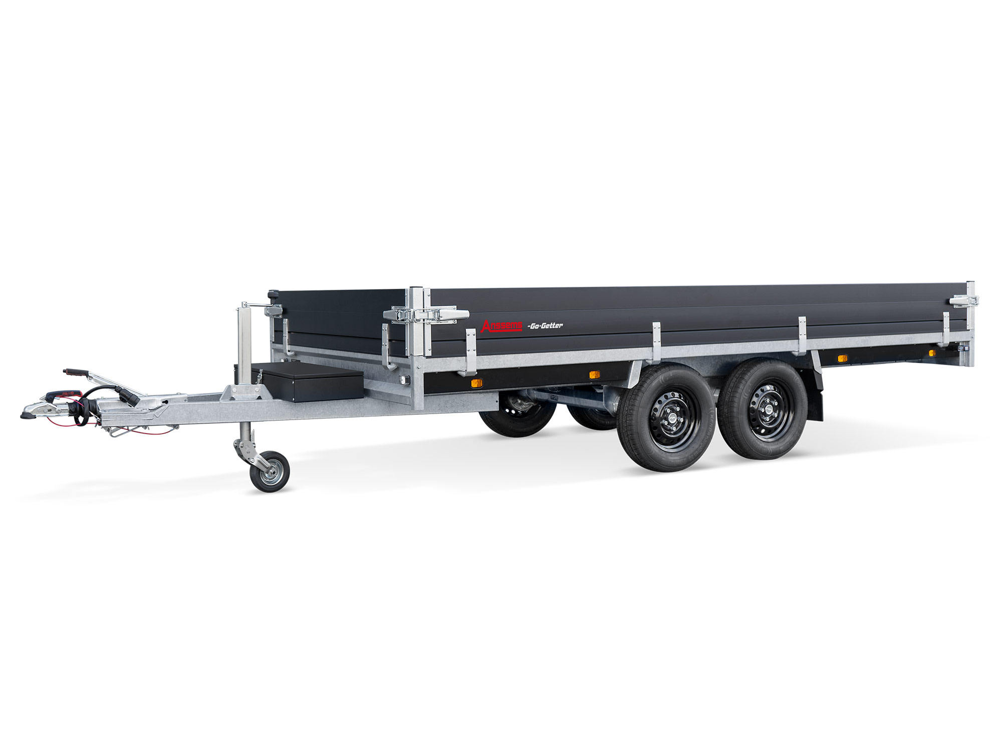 Anssems PKW Anhänger Hochlader Alu PSX 2500 kg, Ladefläche 4,05 x 1,78 m Go Getter