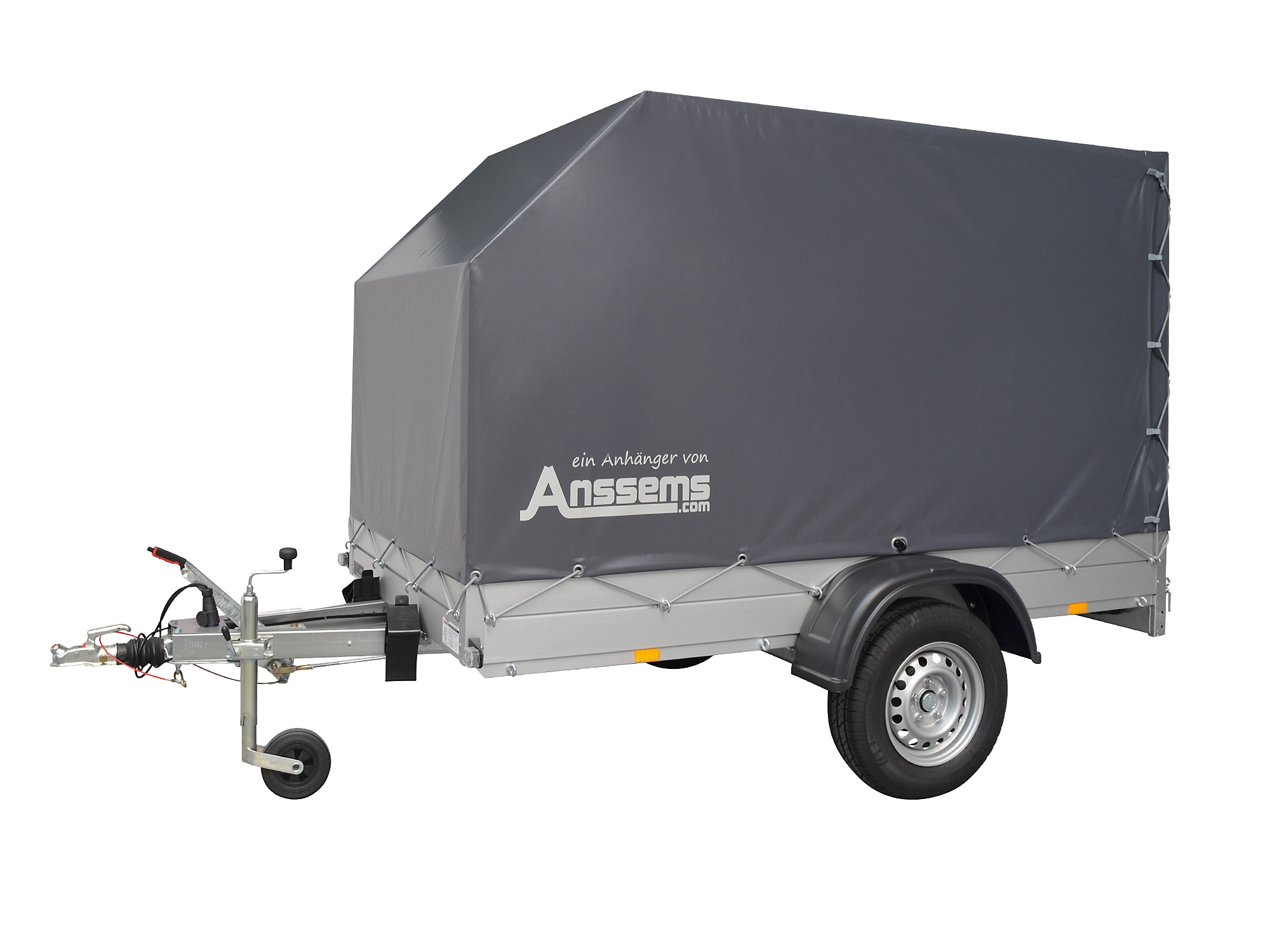 Anssems PKW Anhänger Tieflader Alu GTB 1200 kg, Ladefläche 3,01 x 1,26 m mit Aktionsplane 1,50m